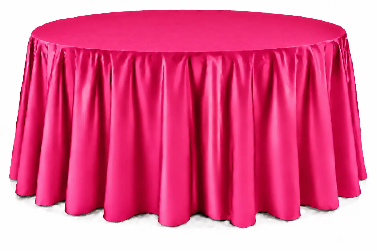 Cranberry Floor-Length Round Tablecloth - Image 10