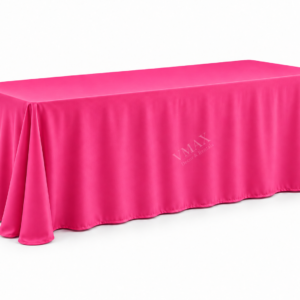 Hot Pink Rectangular Floor-Length Tablecloth