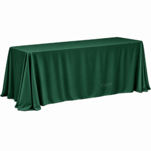 Hunter Green Rectangular Floor-Length Tablecloth