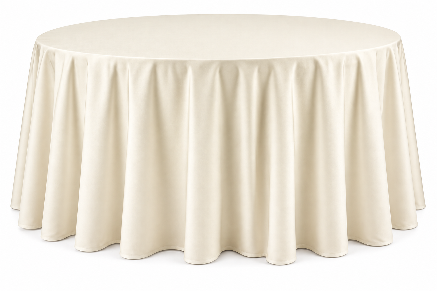Black Floor-Length Round Tablecloth - Image 9