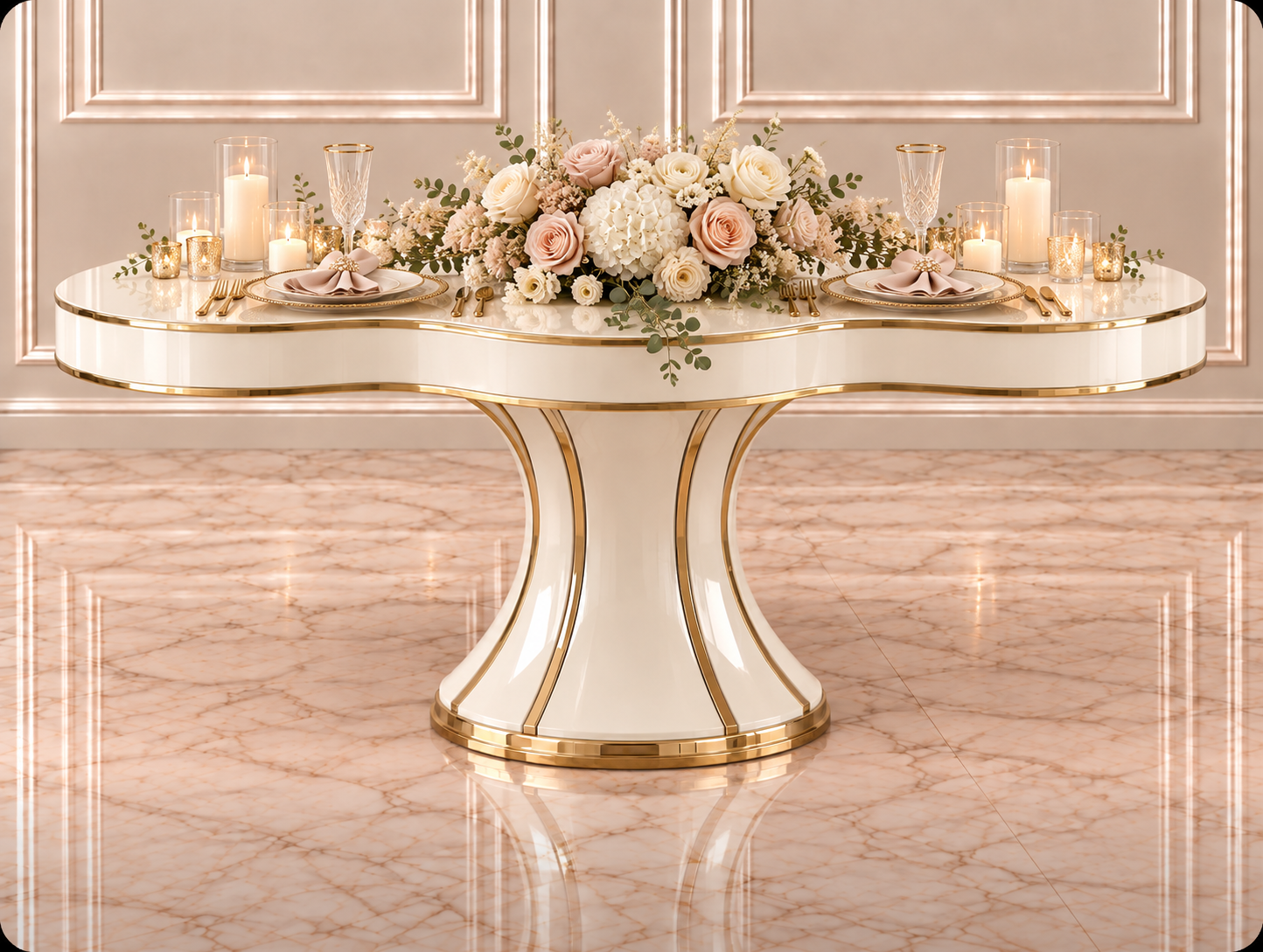 Black Infinity Sweetheart Table - Image 16
