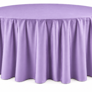 Lavender Floor-Length Round Tablecloth