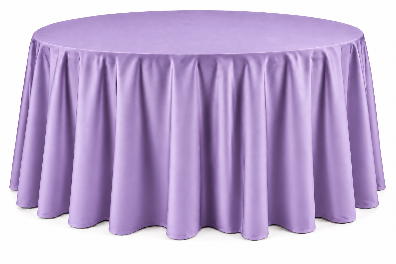 Gray Floor-Length Round Tablecloth - Image 14