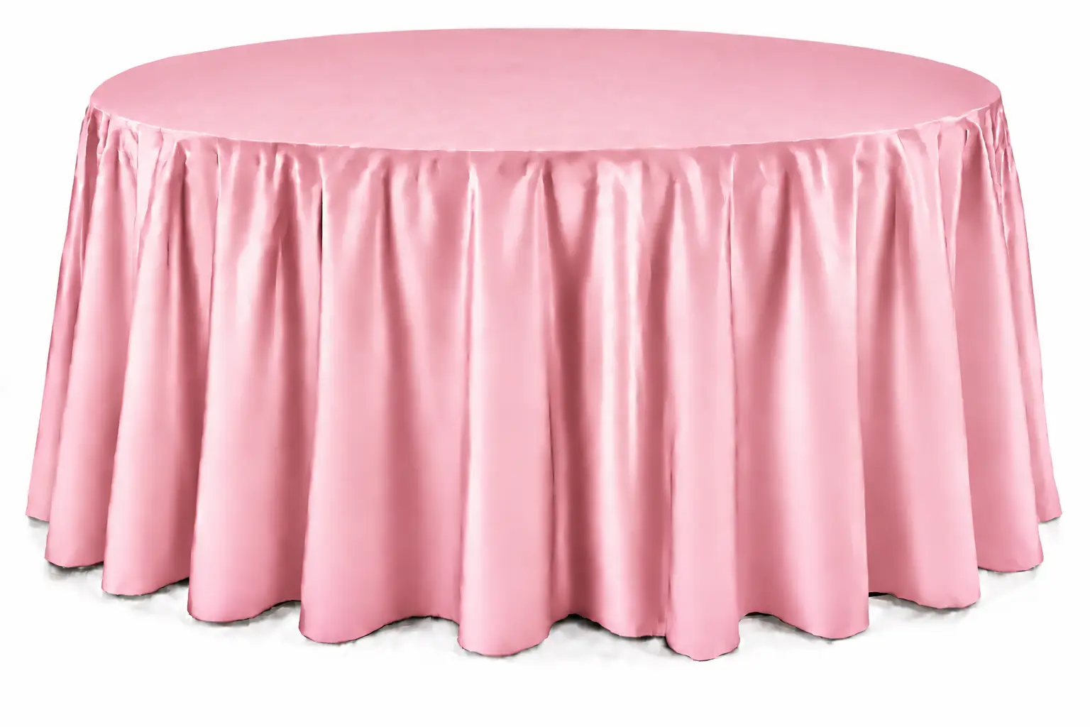 Cranberry Floor-Length Round Tablecloth - Image 9