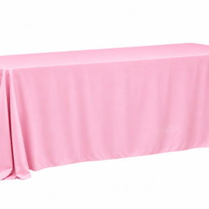 Light Pink Rectangular Floor-Length Tablecloth