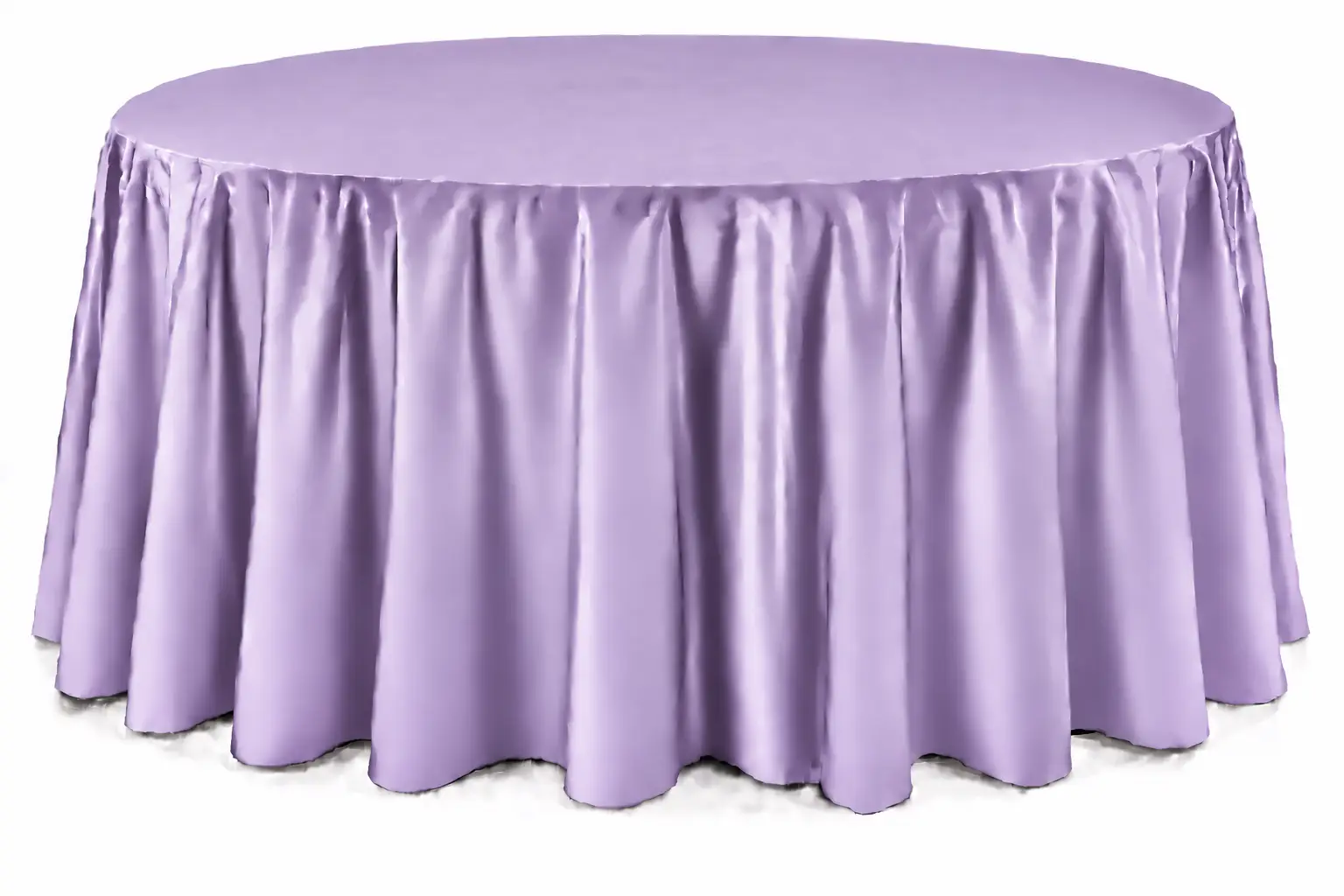 Cranberry Floor-Length Round Tablecloth - Image 4