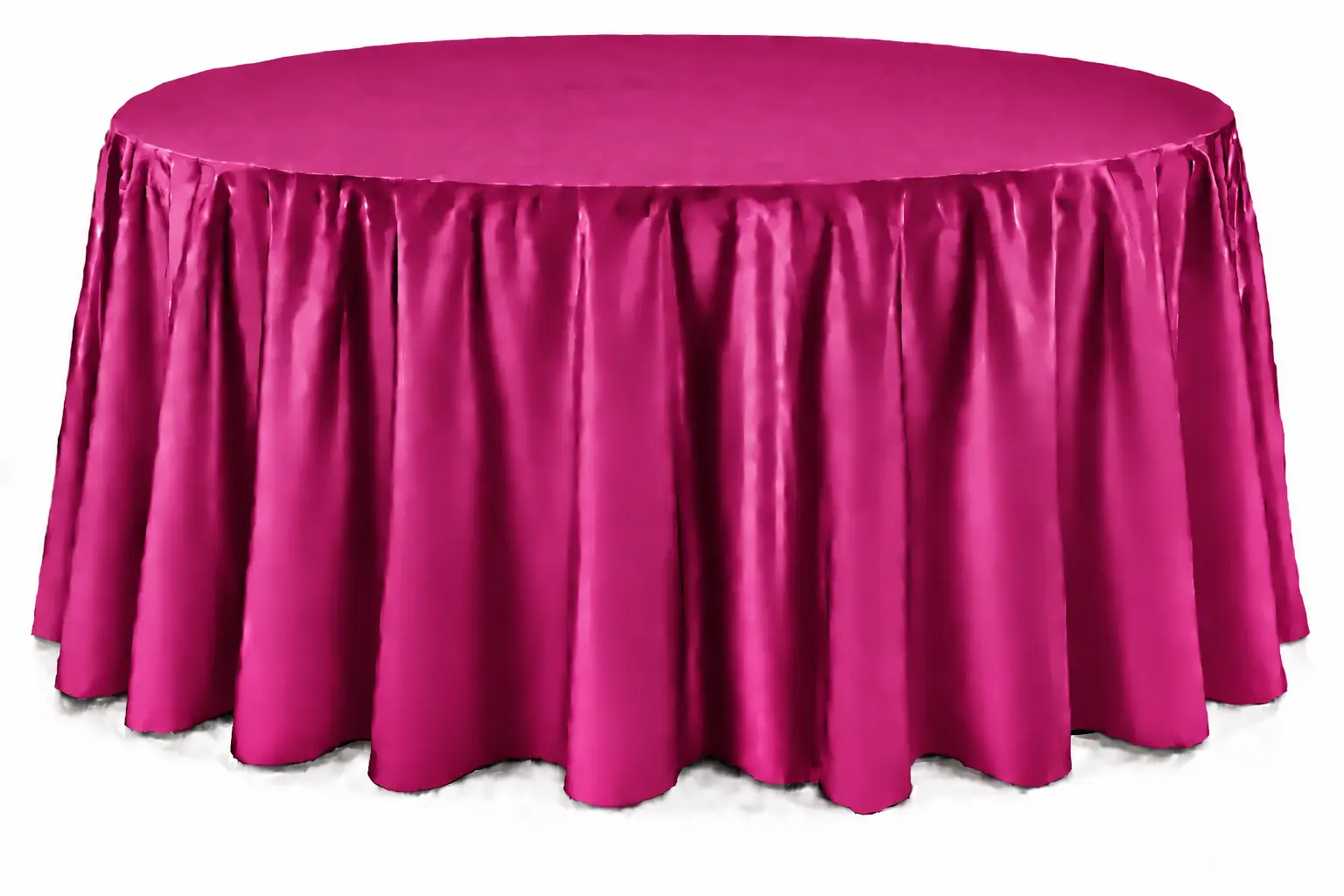 Cranberry Floor-Length Round Tablecloth - Image 2