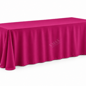 Magenta Rectangular Floor-Length Tablecloth