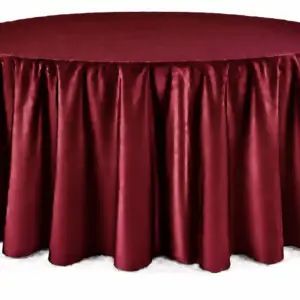 Merlot Floor-Length Round Tablecloth