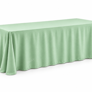 Mint Green Rectangular Floor-Length Tablecloth
