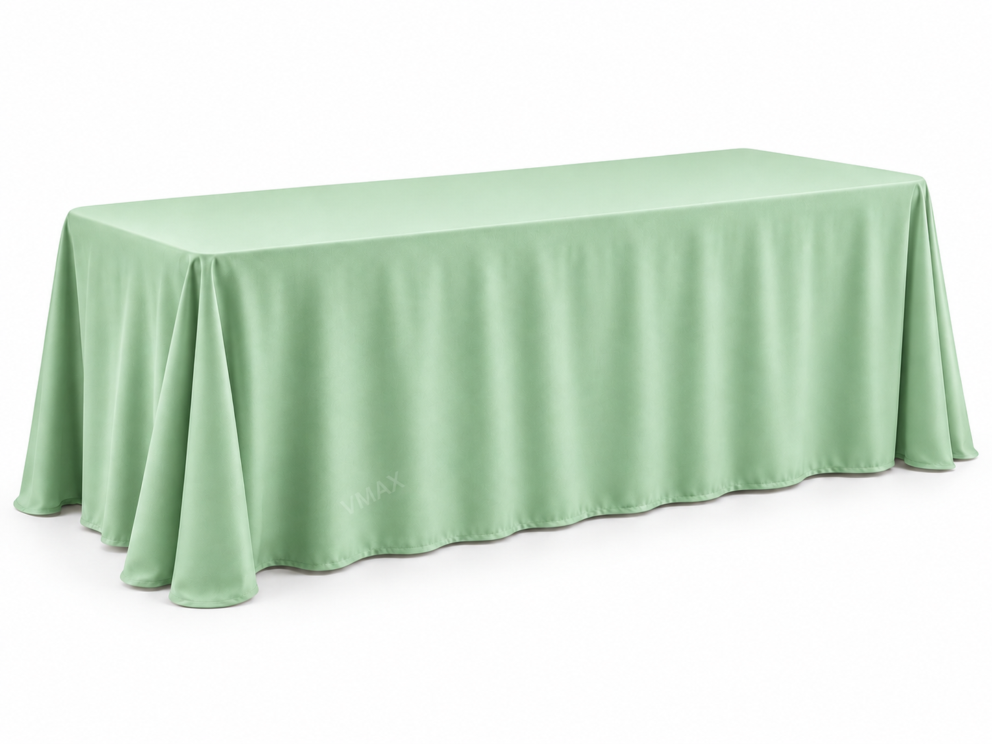 Chocolate Brown Rectangular Floor-Length Tablecloth - Image 2
