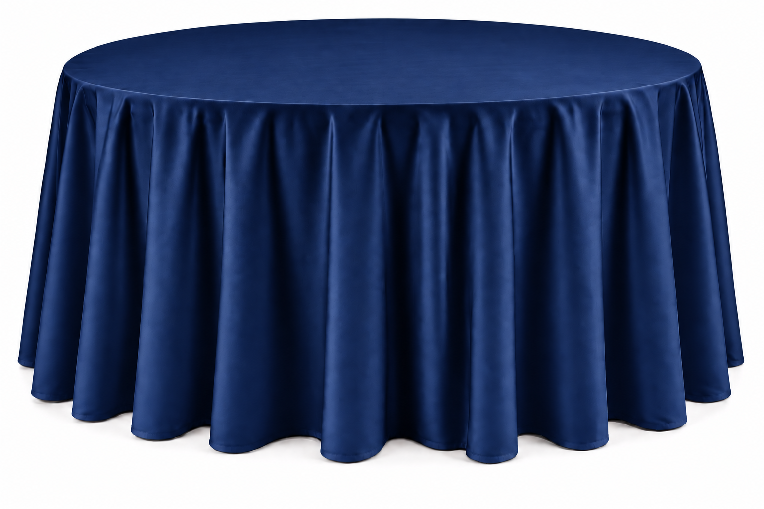Gray Floor-Length Round Tablecloth - Image 17
