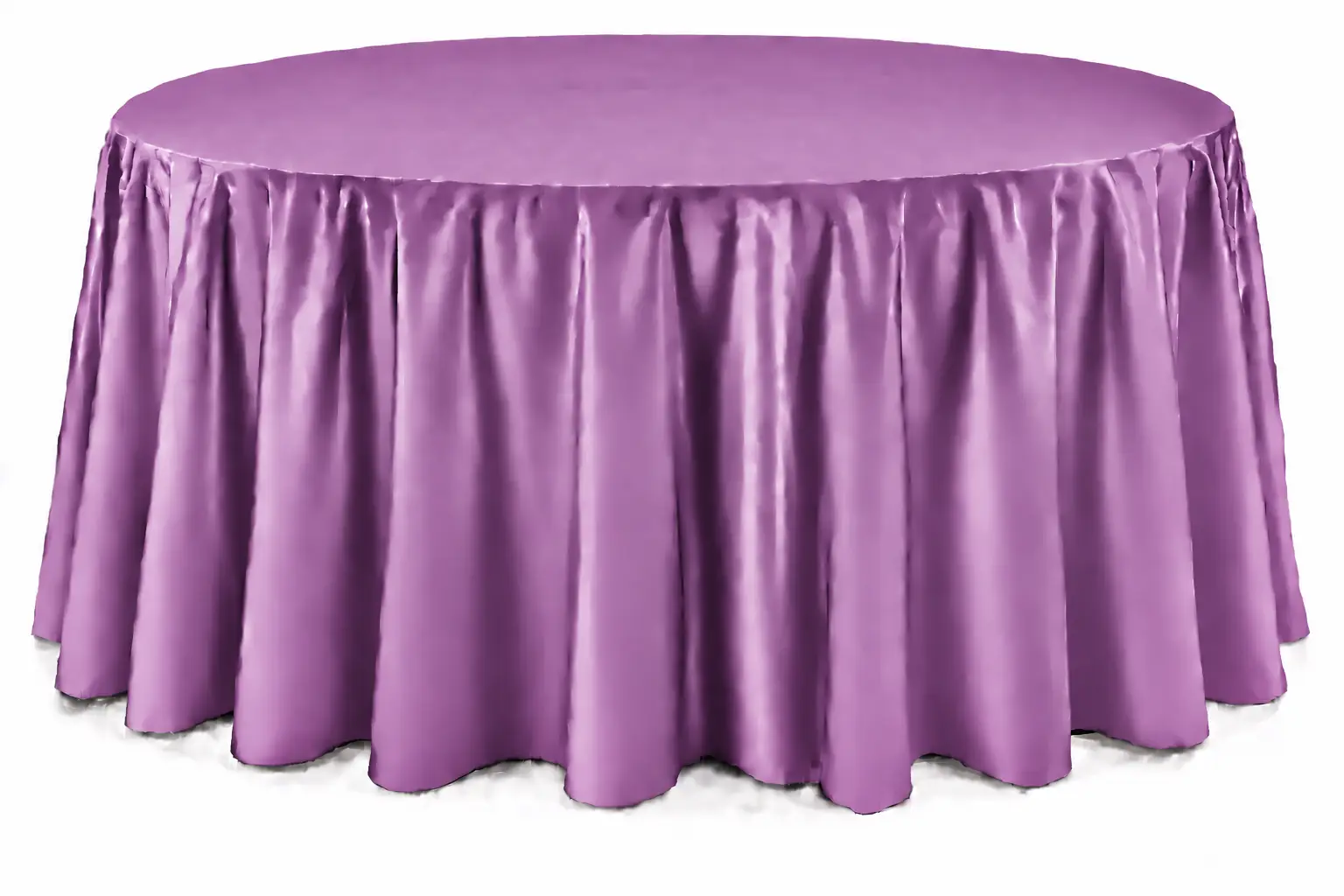 Cranberry Floor-Length Round Tablecloth - Image 3
