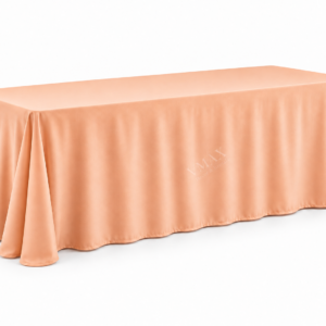 Peach Rectangular Floor-Length Tablecloth