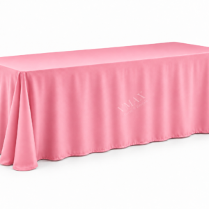 Pink Rectangular Floor-Length Tablecloth