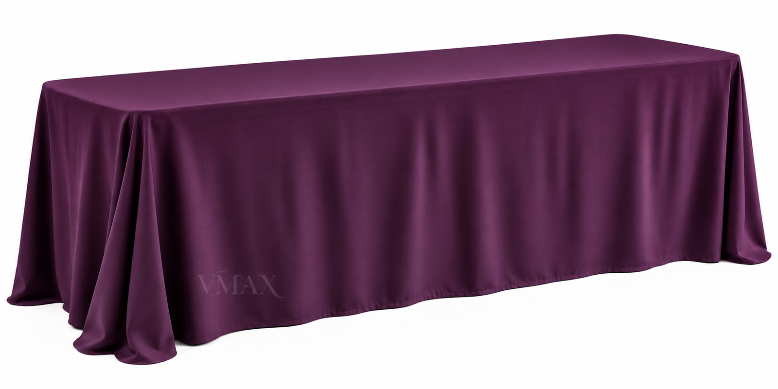 Plum Rectangular Floor-Length Tablecloth