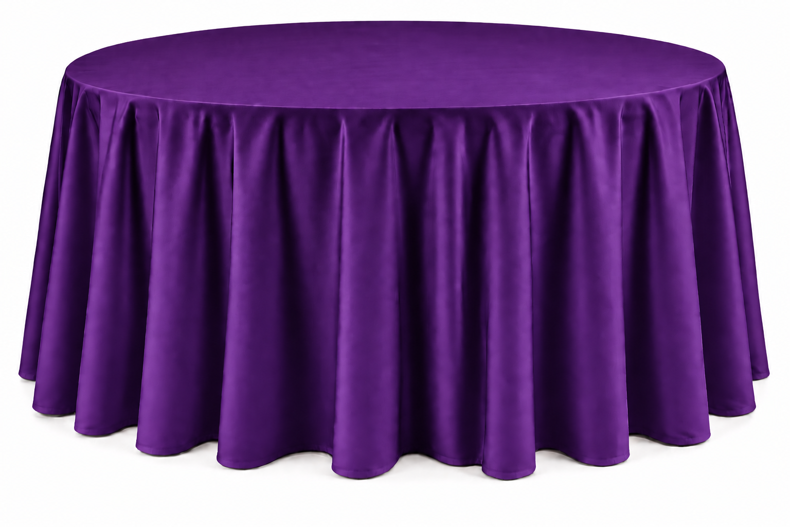 Gray Floor-Length Round Tablecloth - Image 15