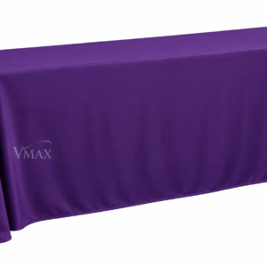Purple Rectangular Floor-Length Tableclot
