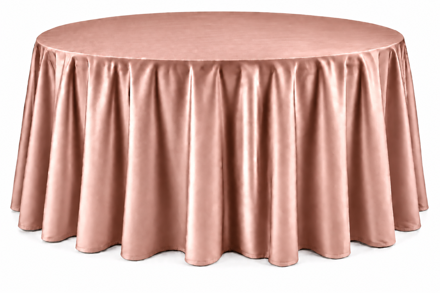 Gray Floor-Length Round Tablecloth - Image 11