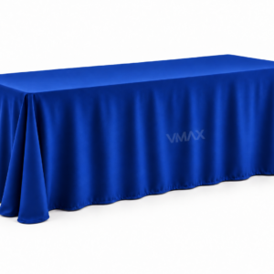 Royal Blue Rectangular Floor-Length Tablecloth