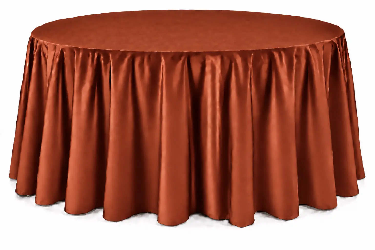 Fuchsia Floor-Length Round Tablecloth - Image 4