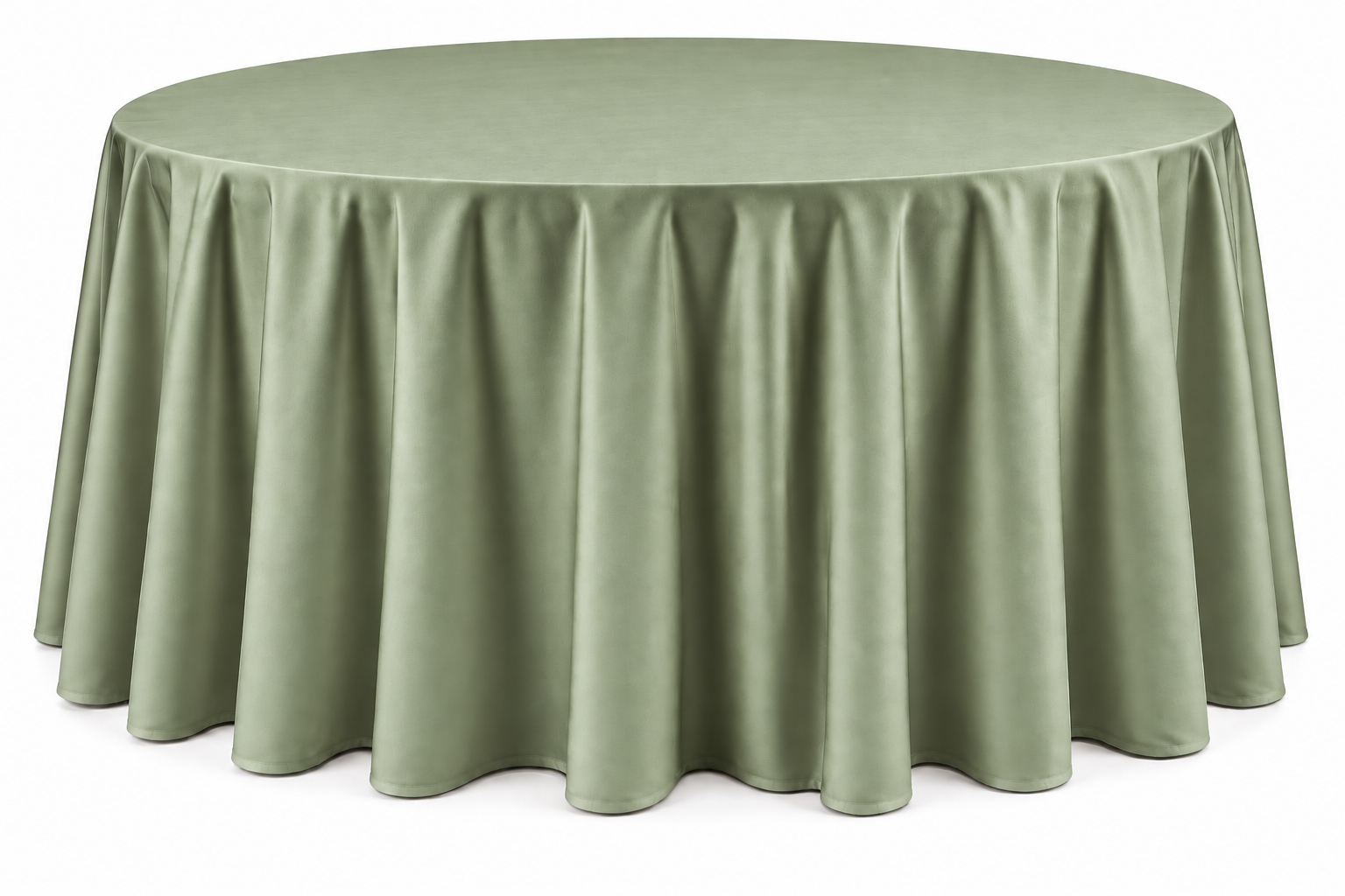 Black Floor-Length Round Tablecloth - Image 13