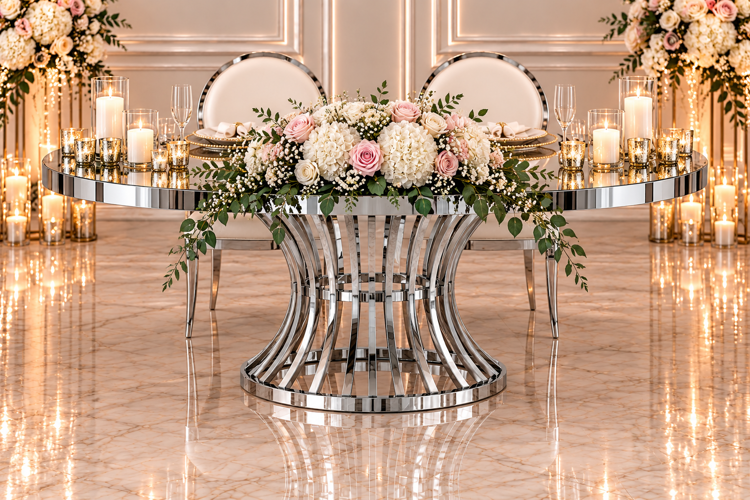 Black Infinity Sweetheart Table - Image 14