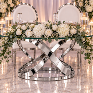 Silver Infinity Sweetheart Table
