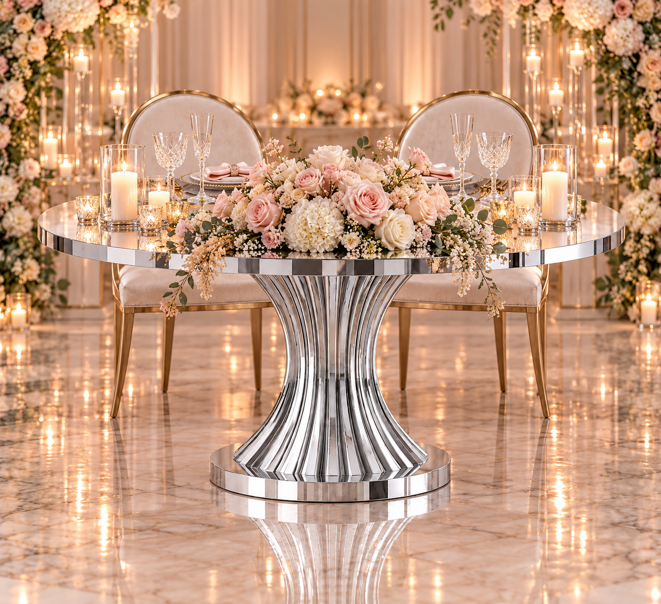 Black Infinity Sweetheart Table - Image 26