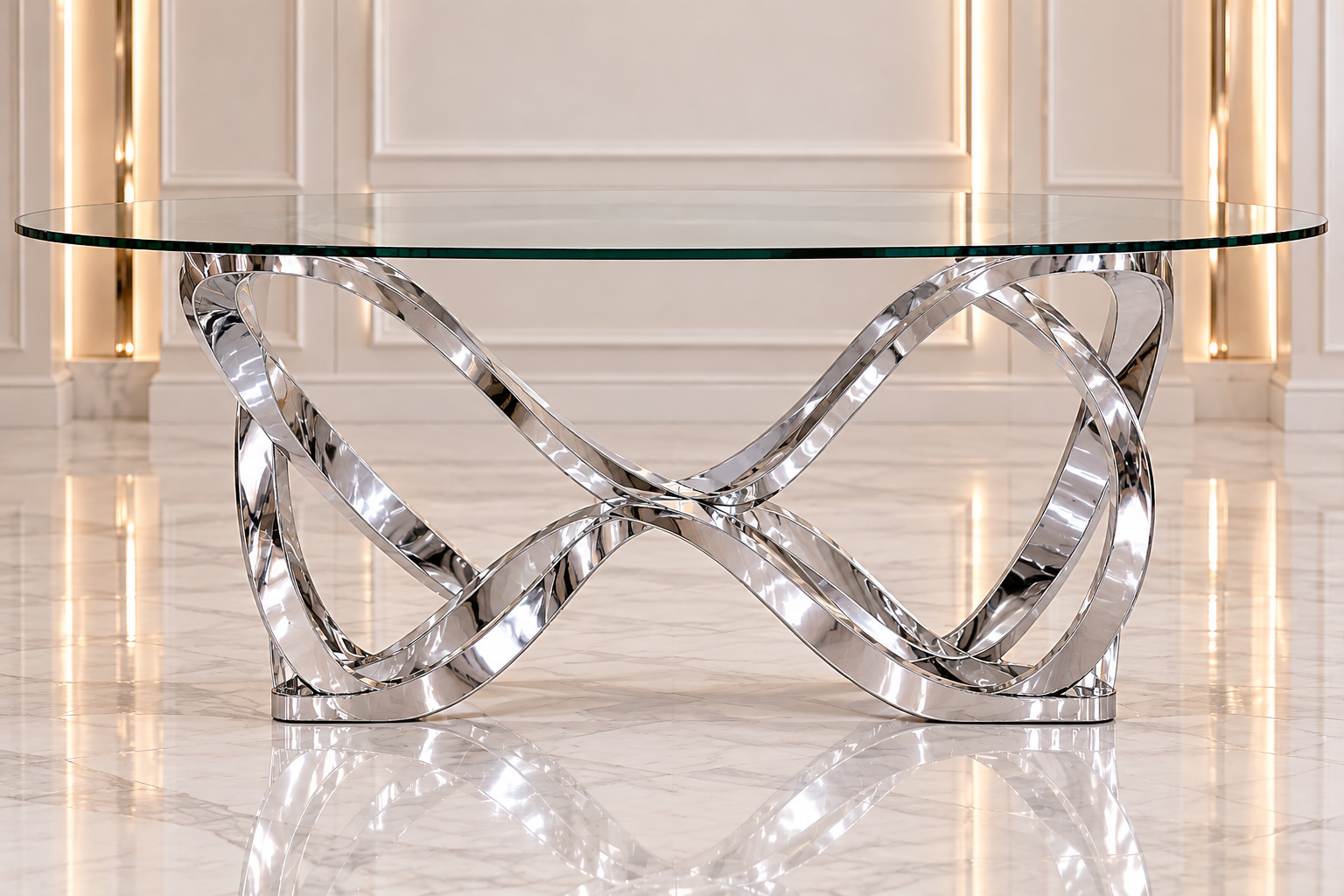 White Ribbon Sweetheart Table - Image 4