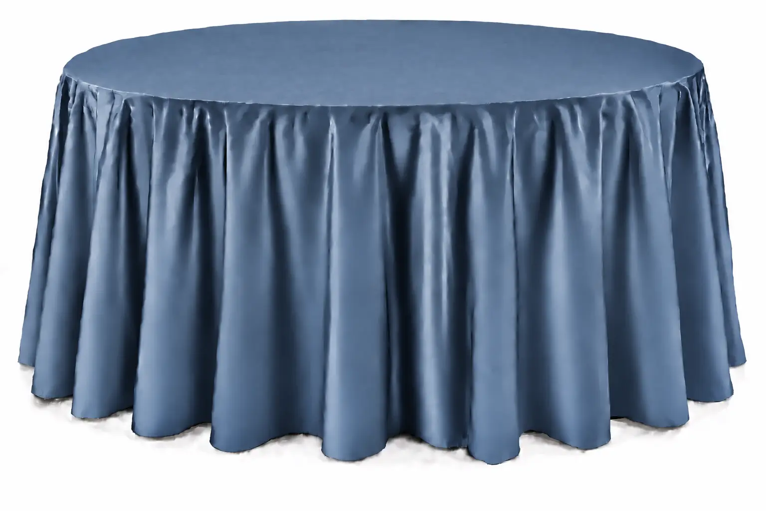 Cranberry Floor-Length Round Tablecloth - Image 7