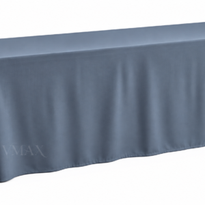 Slate Blue Rectangular Floor-Length Tablecloth