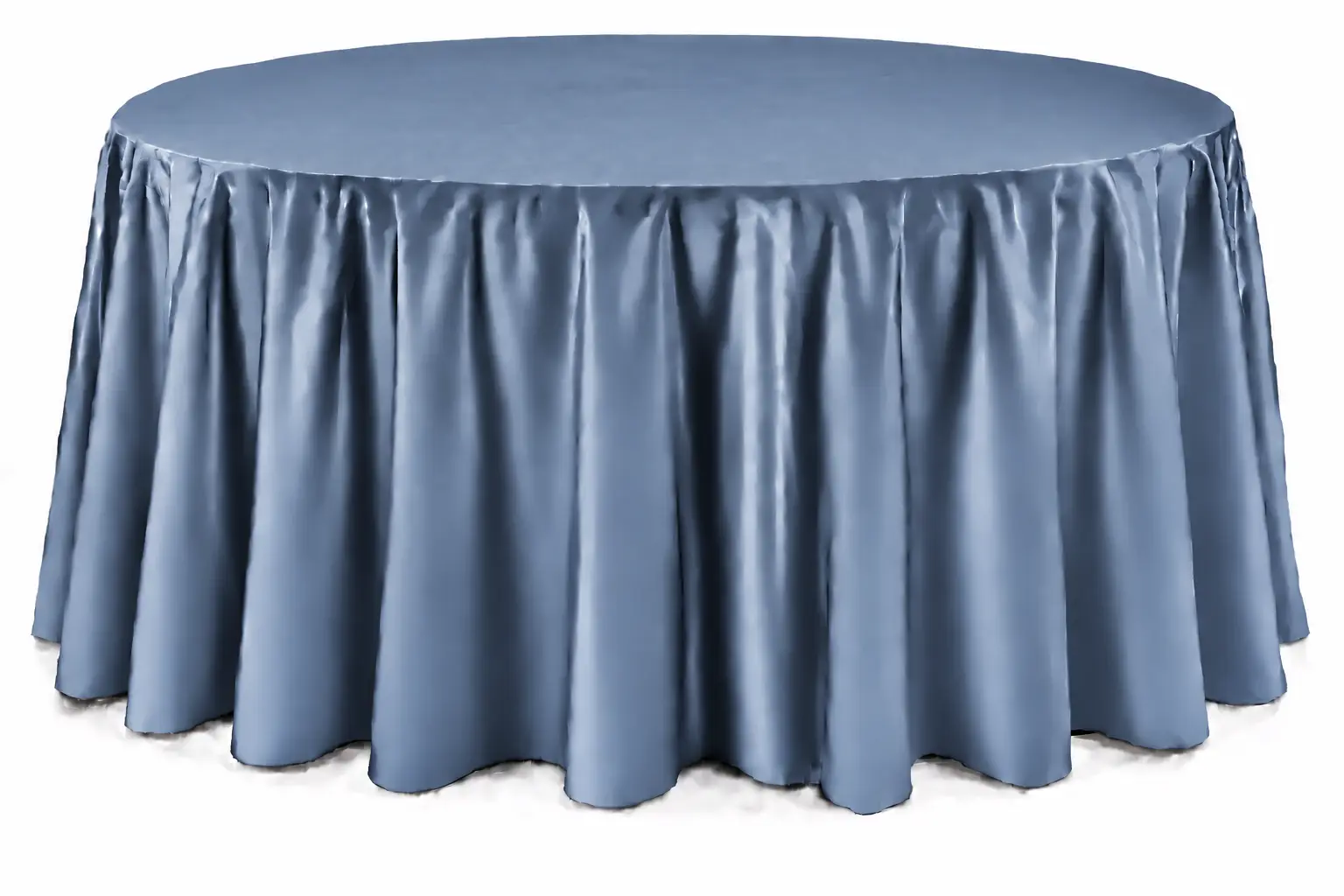 Cranberry Floor-Length Round Tablecloth - Image 6