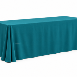 Teal Rectangular Floor-Length Tablecloth