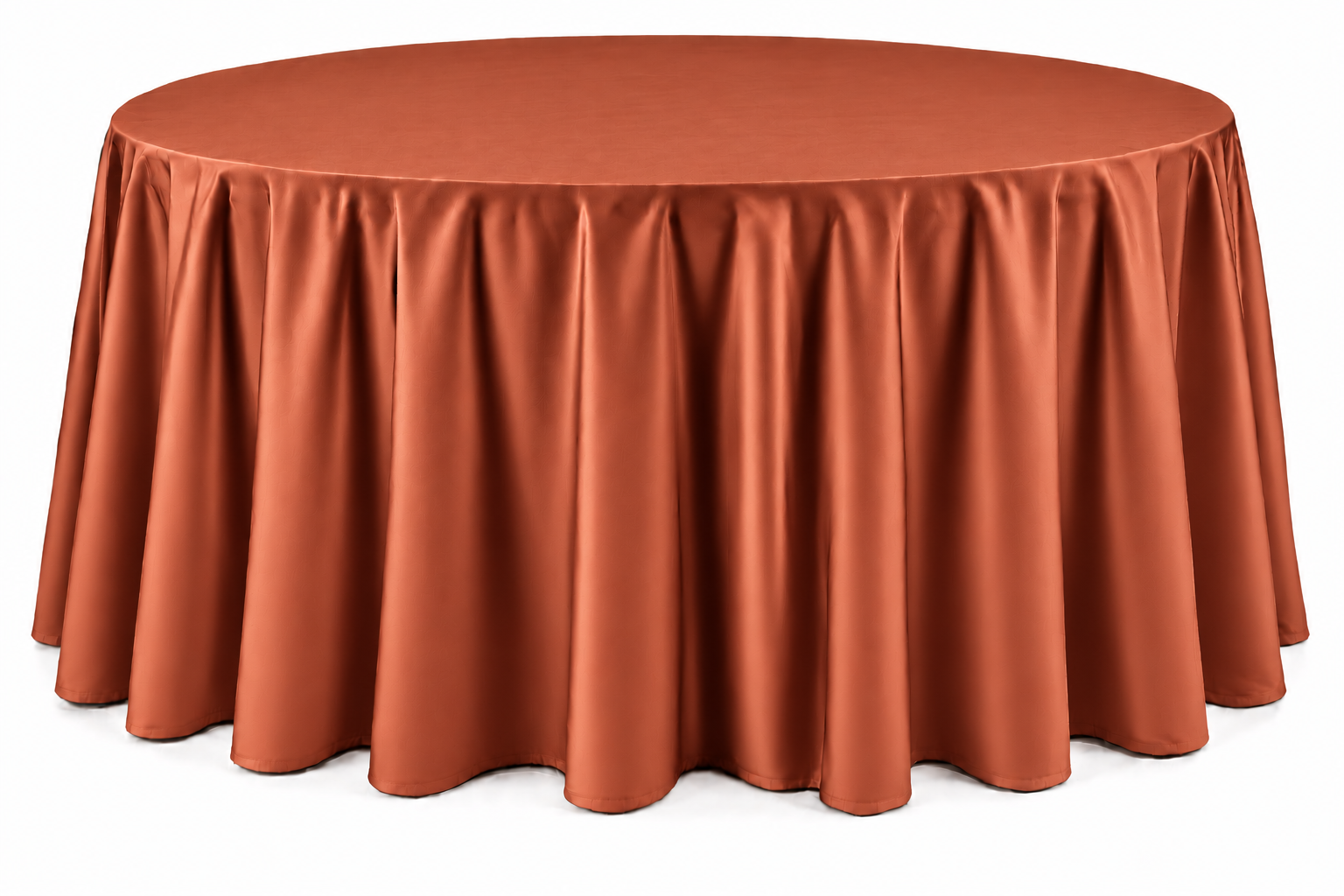 Gray Floor-Length Round Tablecloth - Image 8