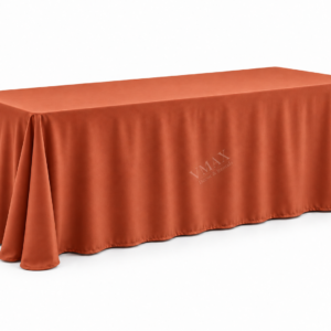 Terracotta Rectangular Floor-Length Tablecloth