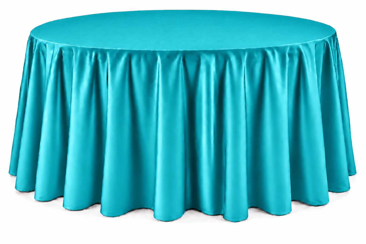 Gray Floor-Length Round Tablecloth - Image 5