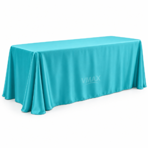 Turquoise Rectangular Floor-Length Tablecloth