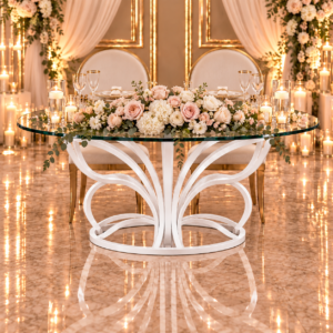 White Butterfly Sweetheart Table