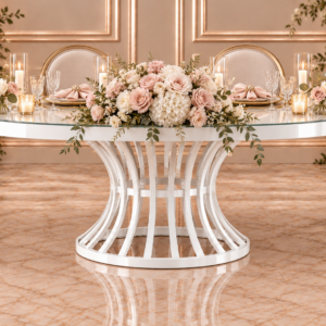 White Cage Sweetheart Table