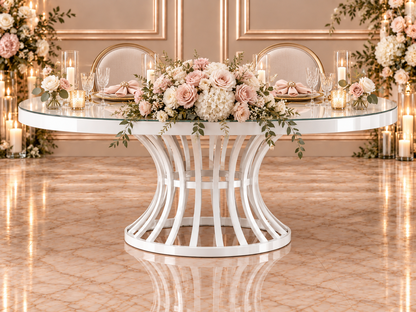 Black Infinity Sweetheart Table - Image 12