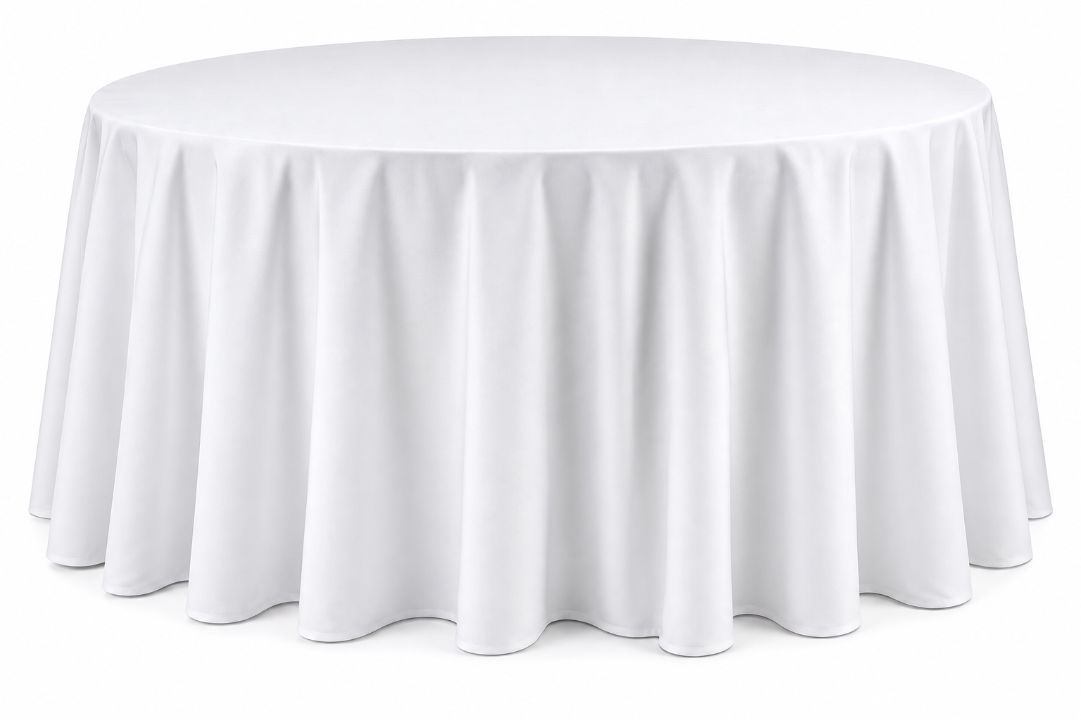 Black Floor-Length Round Tablecloth - Image 8