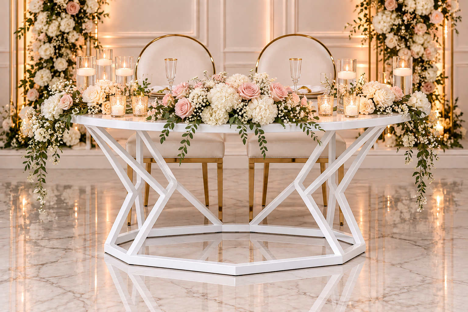 Black Infinity Sweetheart Table - Image 46