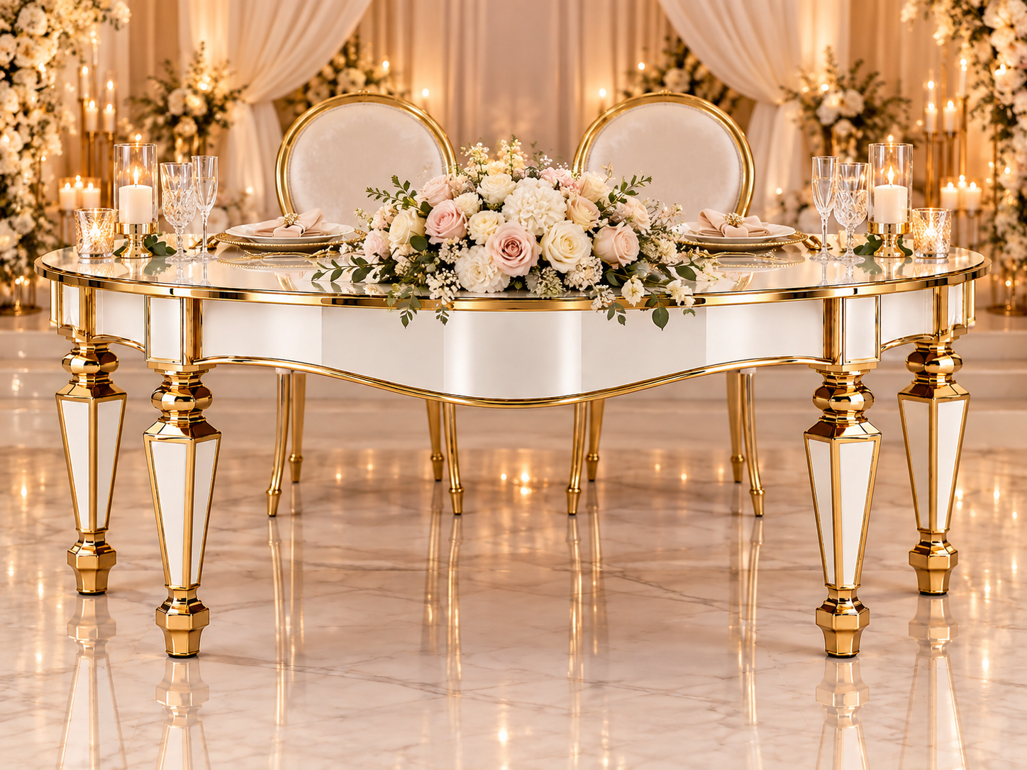 Black Infinity Sweetheart Table - Image 52