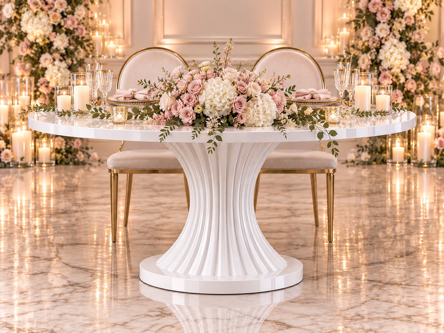 Black Infinity Sweetheart Table - Image 32