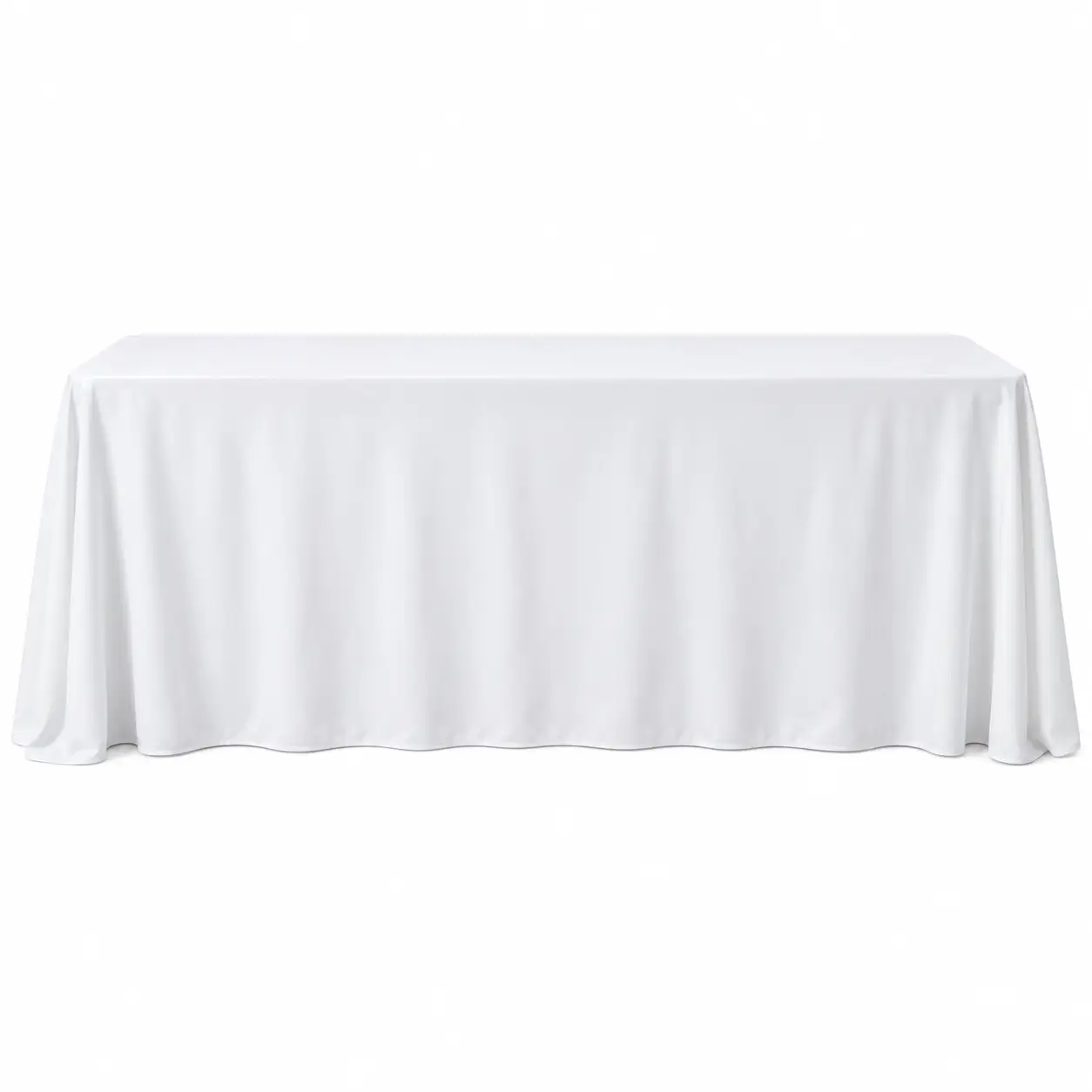 Black Rectangular Floor-Length Tablecloth - Image 2