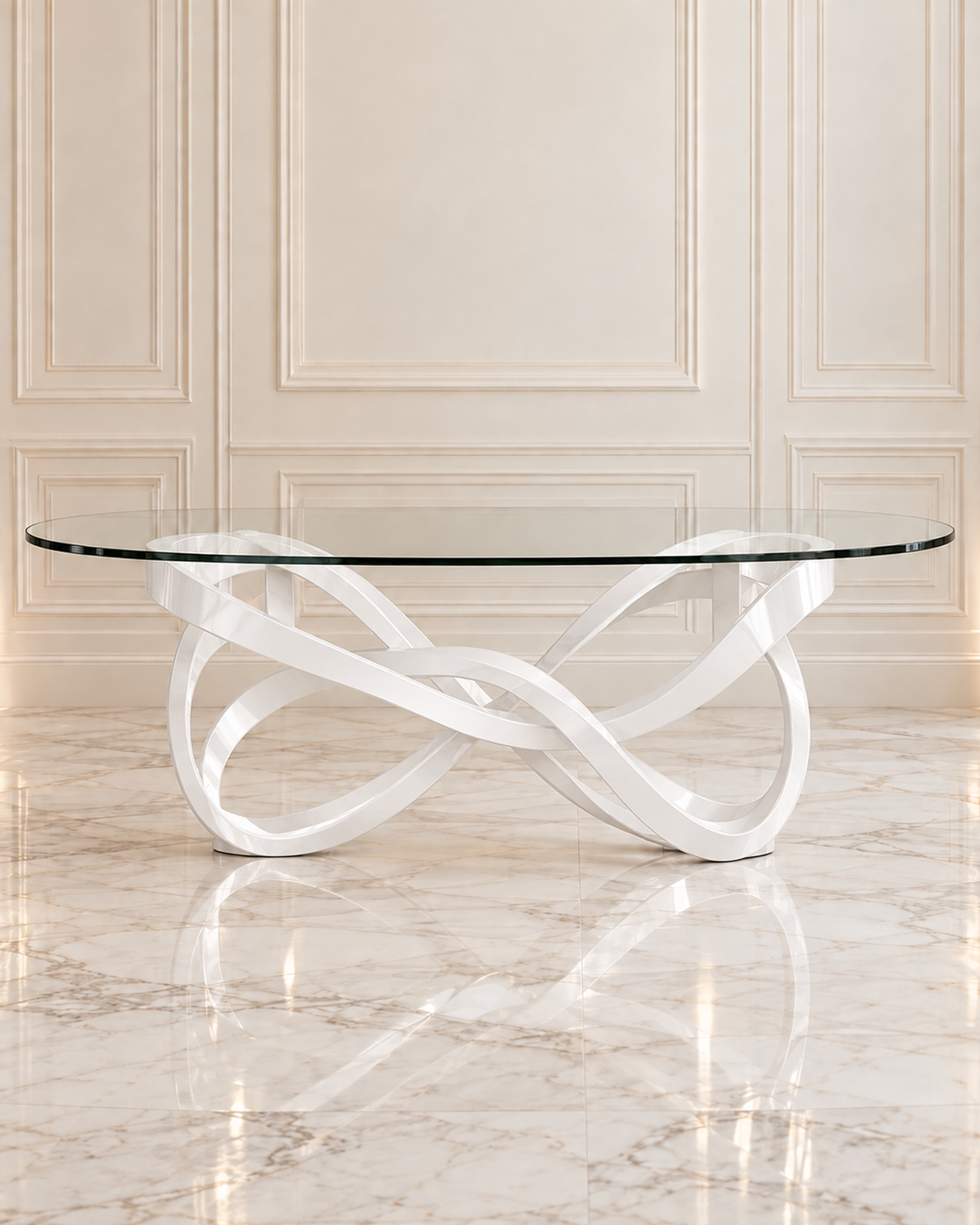 White Ribbon Sweetheart Table - Image 2