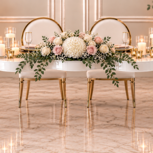 White Serpentine Sweetheart Table