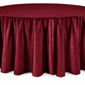 Wine Floor-Length Round Tablecloth